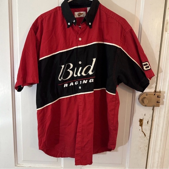 Nascar Other - VTG NASCAR Winner’s Circle Budweiser Beer Bud Racing Jersey - Men’s Size XL